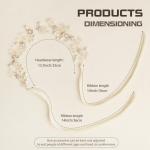 Gold Flower Girl Headband with Rhinestones and Pearls