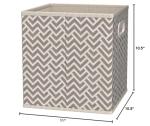 Collapsible Cube Storage Bins, 6-Pack, Taupe