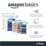 Amazon Basics Vacuum Compression Storage Bags - 6 Pack