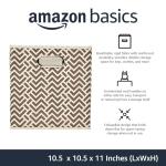 Collapsible Cube Storage Bins, 6-Pack, Taupe