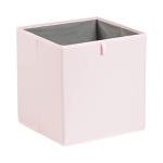 Collapsible Cube Organizer Bins, Peony Pink, 6-Pack