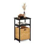 Furinno 3-Tier Metal End Table with Shelves