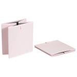 Collapsible Cube Organizer Bins, Peony Pink, 6-Pack