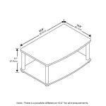 Furinno 2-Tier Printer Stand with Storage