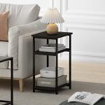 Furinno 3-Tier Metal End Table with Shelves