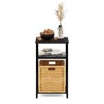 Furinno 3-Tier Metal End Table with Shelves
