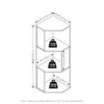 Furinno 3-Tier Corner Shelf for Home Organization