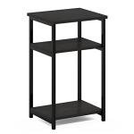 Furinno 3-Tier Metal End Table with Shelves