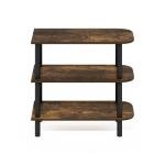 Furinno 3-Tier Shoe Rack Organizer, Amber Pine/Black