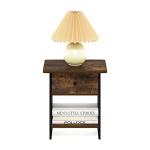 Furinno Dario End Table with Storage Bin