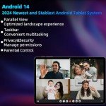 10-Inch Android 14 Tablet with Octa-Core Processor