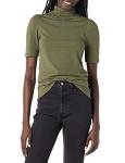 Women's Olive Puff Sleeve Turtleneck by Amazon Essentials