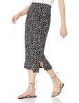 Amazon Essentials Women's Midi Skirt in Black White Animal