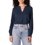 Amazon Essentials Women's Navy Popover Blouse, Medium