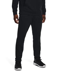 Under Armour Men's Black ArmourFleece Straight Leg Pants