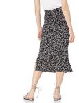 Amazon Essentials Women's Midi Skirt in Black White Animal