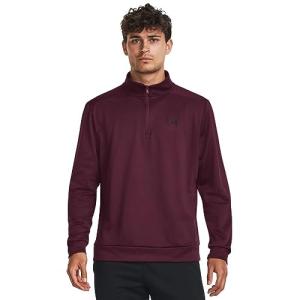 Under Armour Men's Fleece 1/4 Zip Jacket, Dark Maroon