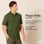 Men's Black Slim-Fit Short Sleeve Polo Shirt