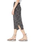 Amazon Essentials Women's Midi Skirt in Black White Animal