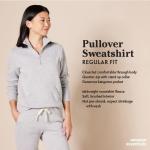 Amazon Essentials Women's Fleece Quarter-Zip Top, Coral