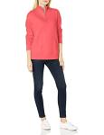 Amazon Essentials Women's Fleece Quarter-Zip Top, Coral