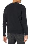 Men's Lightweight Fleece Crewneck Sweatshirt, Black