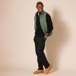 Men's Black Quarter-Zip Fleece Pullover Sweatshirt