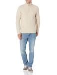 Men's Quarter-Zip Soft Touch Sweater, Off-White