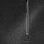 Men's Black Quarter-Zip Fleece Pullover Sweatshirt