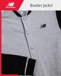 New Balance Boys Lightweight Cotton Fleece Bomber Jacket