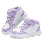 Kids Purple High Top Running Sneakers, Size 3.5