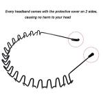 WantGor Unisex Metal Headbands - 6 Pack