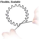 WantGor Unisex Metal Headbands - 6 Pack