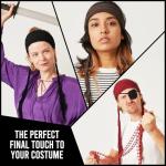 Womens Pirate Headband - Dark Red Bandana