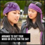 Womens Pirate Headband - Dark Red Bandana