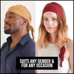 Womens Pirate Headband - Dark Red Bandana