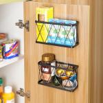 YIGII 6 Pack Wall-Mounted Tupperware Lid Organizer