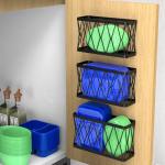 YIGII 6 Pack Wall-Mounted Tupperware Lid Organizer