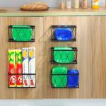 YIGII 6 Pack Wall-Mounted Tupperware Lid Organizer