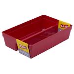 Glad Heavy Duty Plastic Drawer Organizer Bin - Red