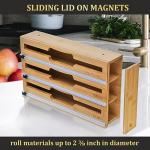 Bamboo 9-in-1 Kitchen Wrap and Bag Organizer