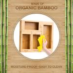 Bartnelli Premium Bamboo Bag Organizer Set, 4 Pieces