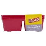 Glad Heavy Duty Plastic Drawer Organizer Bin - Red