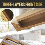 Bamboo 9-in-1 Kitchen Wrap and Bag Organizer