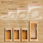 Bartnelli Premium Bamboo Bag Organizer Set, 4 Pieces