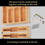 Bamboo 9-in-1 Kitchen Wrap and Bag Organizer