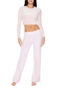 Forever 21 Women’s Flare Sweater-Knit Pants