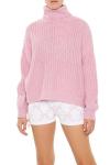 Blush Turtleneck Knit Sweater by Forever 21