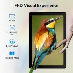 Android Tablet 16GB RAM, 128GB Storage, 11" FHD Touch