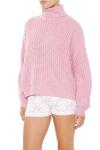 Blush Turtleneck Knit Sweater by Forever 21